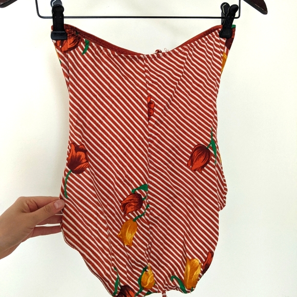 Vintage 70's One-Piece Tube Bathing Suit - Picture 4 of 5